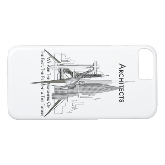 Architecten Case-Mate iPhone Case (Achterkant (Horizontaal))