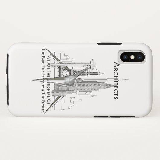 Architecten Case-Mate iPhone Case (Achterkant (horizontaal))