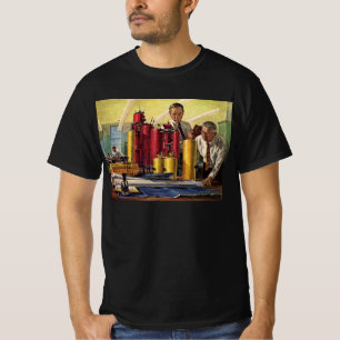 Architecten die in een kantoor werken, Vintage bed T-shirt
