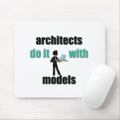 architecten doen het met modellen muismat (Met muis)