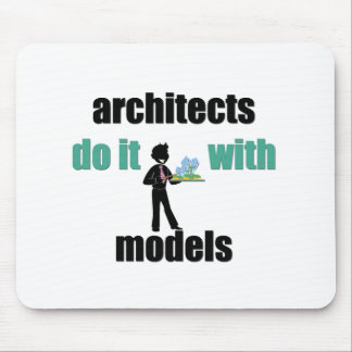 architecten doen het met modellen muismat