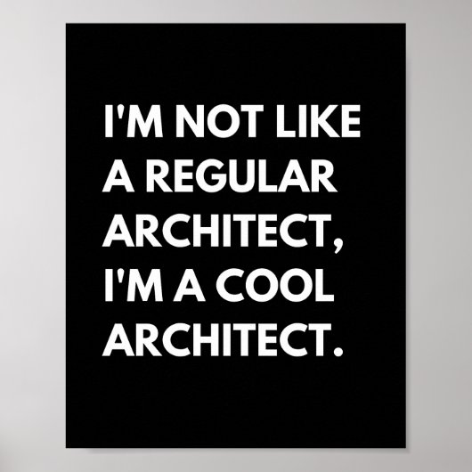 Architecten en ingenieurs Funny Work Gezegde Poster (Voorkant)