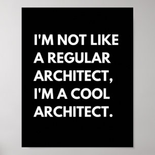 Architecten en ingenieurs grappige werk zeggen poster