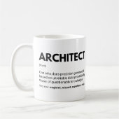 Architecten Grappige Engineers Definitie Koffiemok (Links)