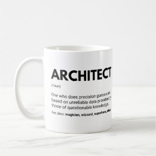 Architecten Grappige Engineers Definitie Koffiemok