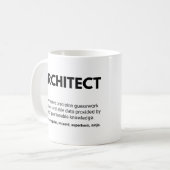 Architecten Grappige Ingenieurs Definitie Koffiemok (Voorkant links)