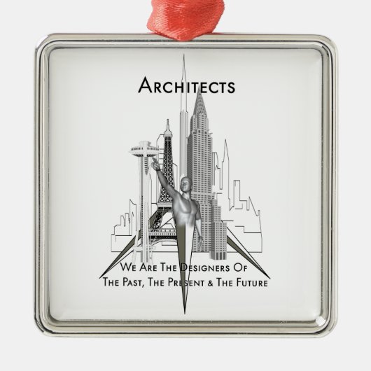 Architecten Metalen Ornament (Voorkant)