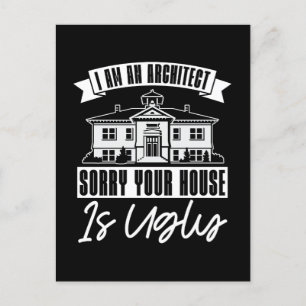 Architecten Sorry voor de architectuur van uw huis Feestdagenkaart