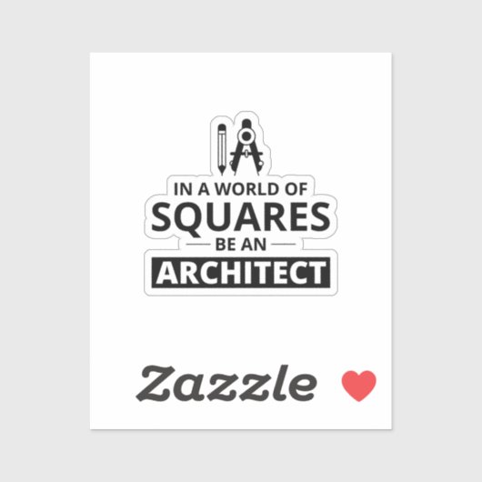 Architecten: vormgeven van een wereld buiten de pl sticker (Vel)