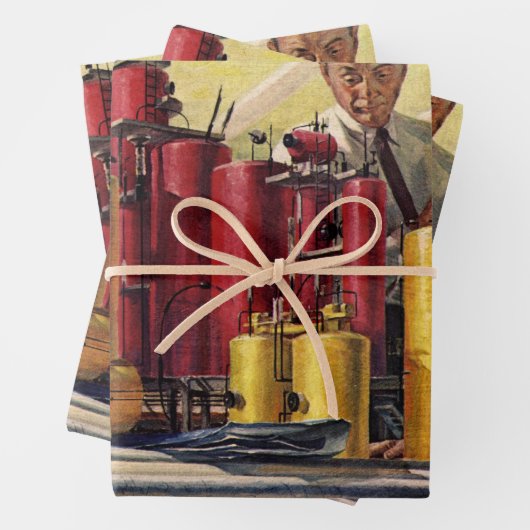 Architecten Werken in een Kantoor,  bedrijf Inpakpapier Vel (In situ)