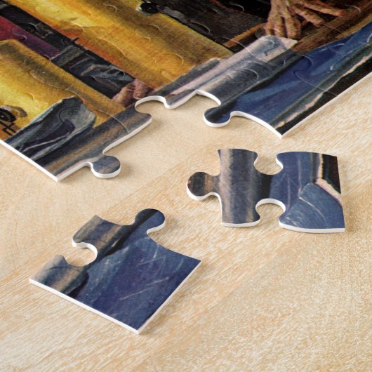 Architecten Werken in een Kantoor, bedrijf Legpuzzel (Zijkant)