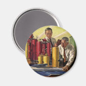 Architecten Werken in een Kantoor,  bedrijf Magneet (Voorkant / Achterkant)