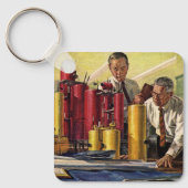 Architecten Werken in een Kantoor, bedrijf Sleutelhanger (Voorkant)