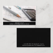 Architecten Werktuigconstructie, zwart-wit Visitekaartje (Voorkant / Achterkant)