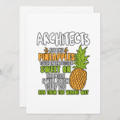 Architecten zijn als ananassen. feestdagenkaart (Voorkant / Achterkant)