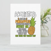 Architecten zijn als ananassen. feestdagenkaart (Staand voorkant)