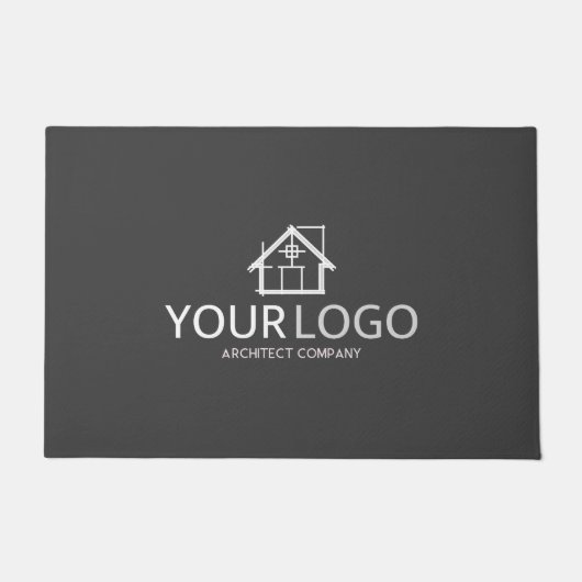 Architectenbedrijf Startup Zakelijk Logo Branding Deurmat (Voorkant)