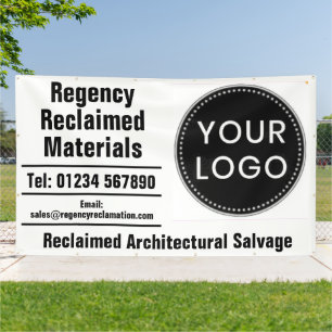 Architectonale Opknapmaterialen & Logo Spandoek