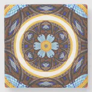 Architectonisch Abstract stenen Onderzetter