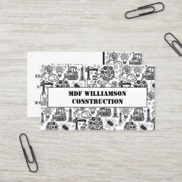 Architectonisch blauwdruk ingenieurspatroon visitekaartje