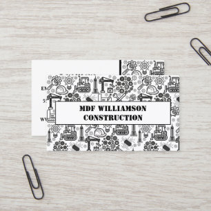 Architectonisch blauwdruk ingenieurspatroon visitekaartje