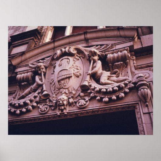 Architectonisch Detailtheater, Brooklyn, Vintage Poster (Voorkant)