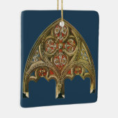 architectonisch element, decoratieve cirkels keramisch ornament (Rechts)