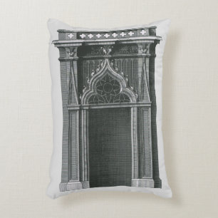 architectonisch element, Gothic Doorway Accent Kussen