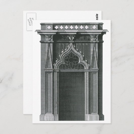  architectonisch element, Gothic Doorway Briefkaart (Voorkant / Achterkant)