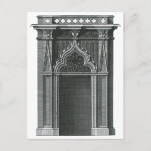 architectonisch element, Gothic Doorway Briefkaart