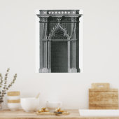 architectonisch element, Gothic Doorway Poster (Keuken)