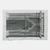  architectonisch element, Gothic Doorway Theedoek (Horizontaal)