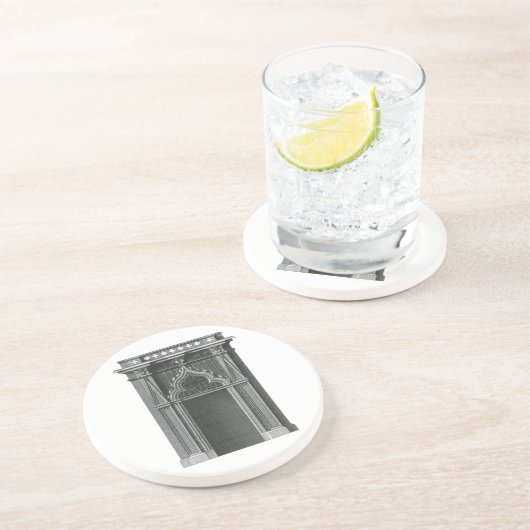 architectonisch element, Gothic Doorway Zandsteen Onderzetter (Zijkant)