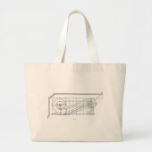 architectonisch grote tote bag (Voorkant)