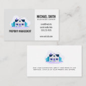 Architectonisch huis met tuin visitekaartje (Voorkant / Achterkant)