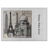 "Architectonisch kunstenaarschap" Snijplank (Voorkant)