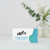 Architectonisch onroerend goed Logo Visitekaartje (Staand voorkant)