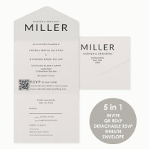 Architectonische Achternaam QR Bruiloft