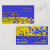 Architectonische berging / faux gouden filigraan w visitekaartje (Voorkant / Achterkant)