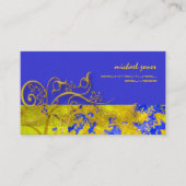 Architectonische berging / faux gouden filigraan w visitekaartje (Voorkant)