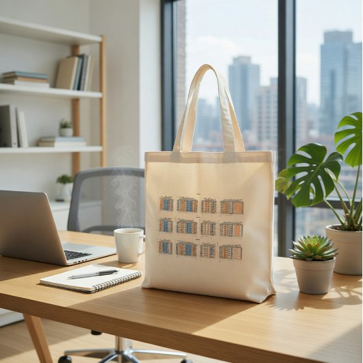 Architectonische Bouwtekening Boodschappentas Tote Bag
