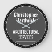 Architectonische diensten Kantoor wandklok (Voorkant)