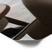 Architectonische Harmonie: Indoor-Outdoor Stroom Poster (Hoek)