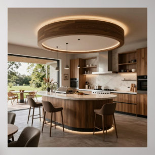 Architectonische Harmonie: Indoor-Outdoor Stroom Poster