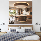 Architectonische Harmonie: Stroom van Binnen naar Canvas Afdruk (Insitu (Slaapkamer))