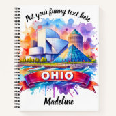 Architectonische kunst aan de waterkant van Ohio Notitieboek (Voorkant)
