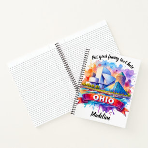 Architectonische kunst aan de waterkant van Ohio Notitieboek