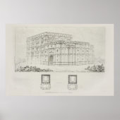  architectonische ontwerpkathedraal poster (Voorkant)