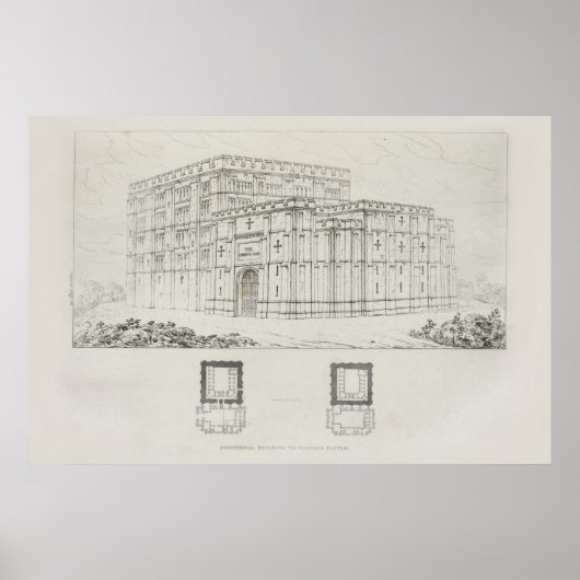  architectonische ontwerpkathedraal poster (Voorkant)