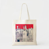 architectonische schets tote bag (Voorkant)